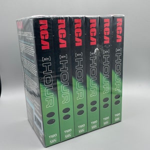 RCA video cassettes 6 pack new old stock sealed in original packaging