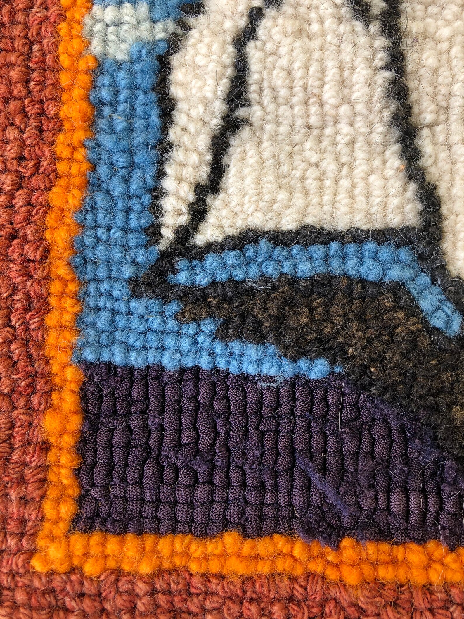 Beautiful Nova Scotia Hooked Rug of Schooner Age of Sail Wall Hanging Etsy