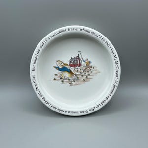 Bol vintage Wedgwood Peter Rabbit Etruria Barlaston Beatrix Potter, bol pour enfant en céramique, fabriqué en Angleterre, cadeau de collection