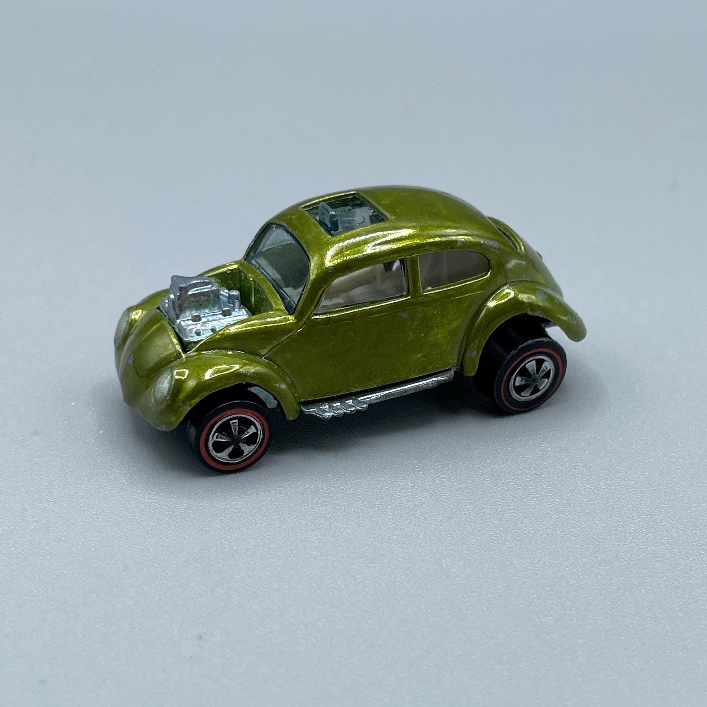 Vintage 1967 Mattel Hot Wheels Redline Custom Volkswagen Car Olive