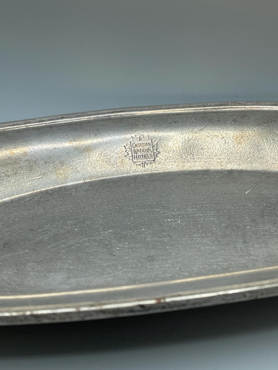 CNR Canadian National Hotels Silver Serving Plate Marlboro Morton