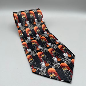 Vintage Halloween Neckwear Necktie Novelty Tie 60 inches long and 4inches wide