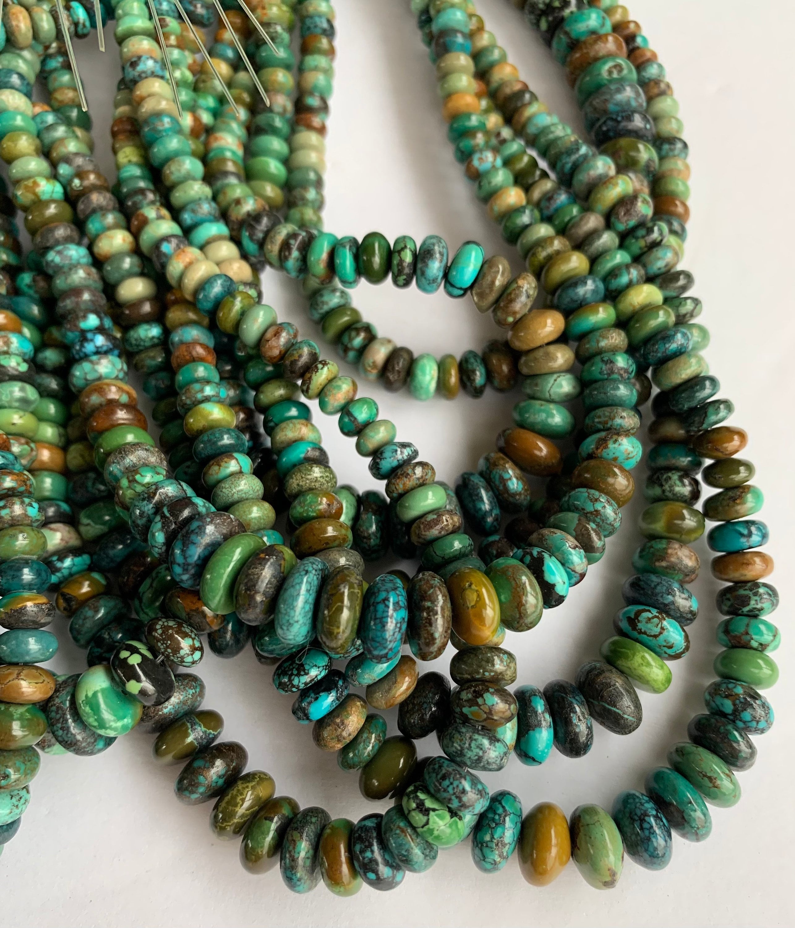 turquoise blue, blue green, bead mix, BDTURQ, acrylic beads, designer beads,  vintage, '80s, '90s, big beads