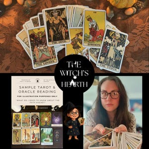Leitura completa de Tarot e Oráculo