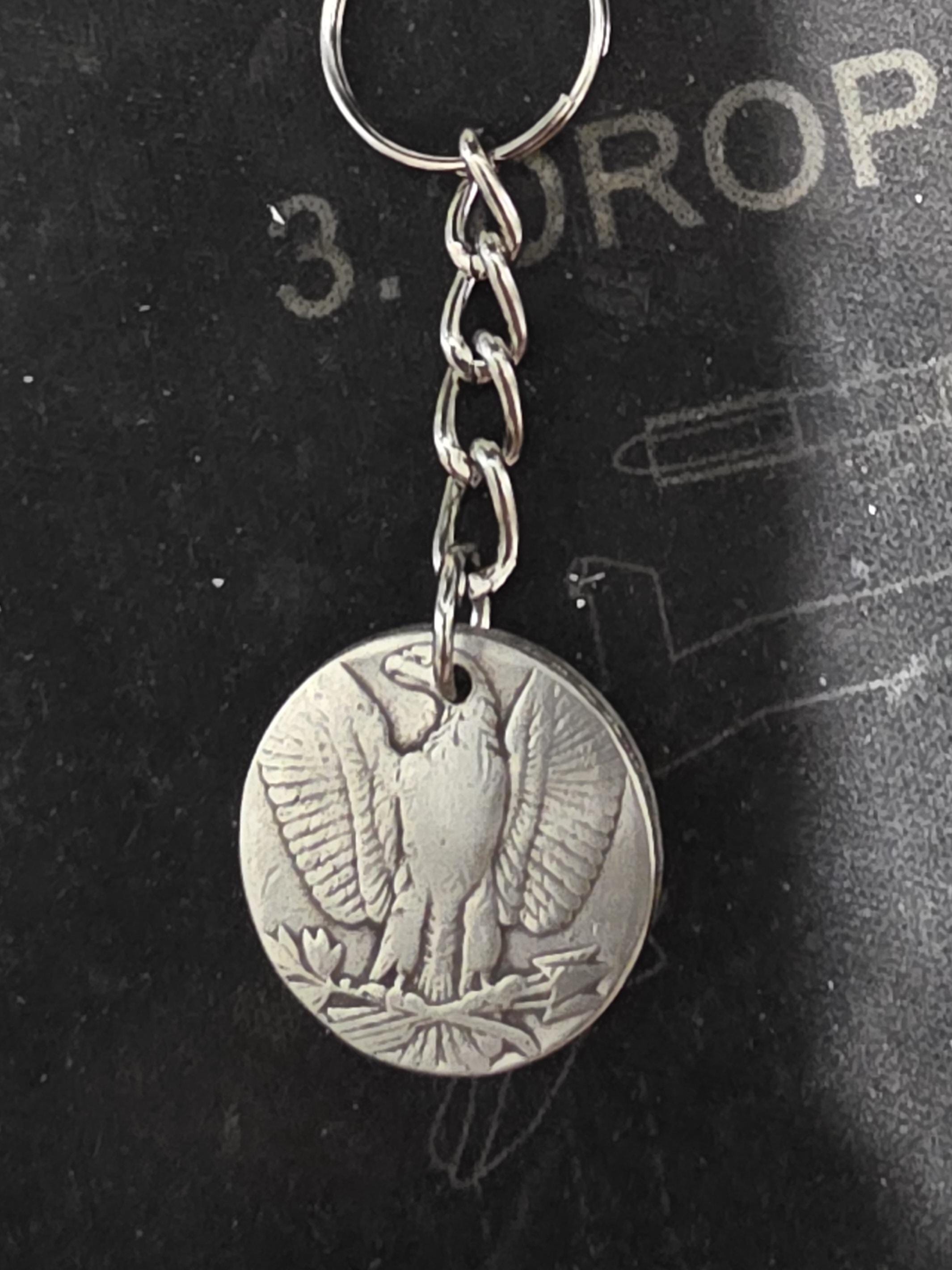 Morgan Silver Dollar Keychain - Etsy