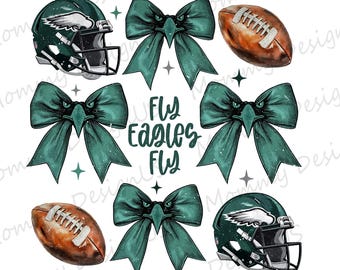 Fly Eagles Coquette PNG | Philadelphia Football Fan Design Digital Download File