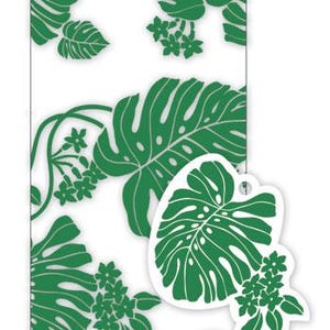 Candy Lei Kit Graduation Lei Birthday Lei Hibiscus Lei Pary Favors Monstera Lei Maile Lei Hawaiian Lei Aloha Mahalo Island Local Grindz Lei Monstera - Green