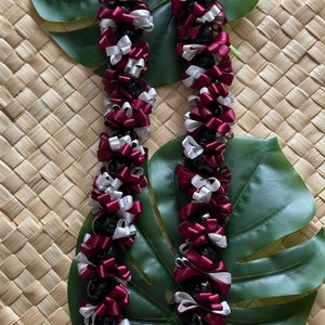 Abschlussband Lei Original Entworfen von Leilani Kukui Nuts Lei Abschluss Lei Hawaiisches Band Lei Hawaiische Lei Geburtstags Lei Geflochtene Lei