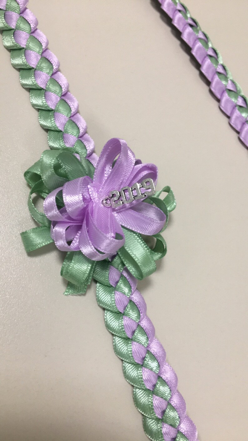 Hawaiian Braided Ribbon Lei Double Layer CUSTOM ORDER ONLY Etsy