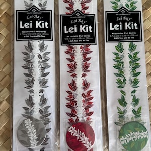 Candy Lei Kit Graduation Lei Birthday Lei Hibiscus Lei Pary Favors Monstera Lei Maile Lei Hawaiian Lei Aloha Mahalo Island Local Grindz Lei image 4