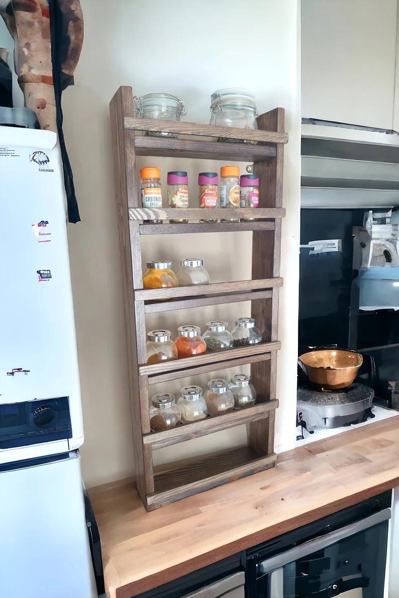 Diy Rolling Spice Rack Next To Fridge Tier Spice Racks Versatile
