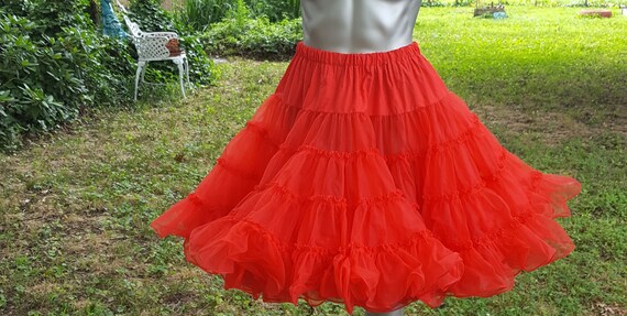 Vintage Crinoline, 70s Petticoat, Double Tier Pett