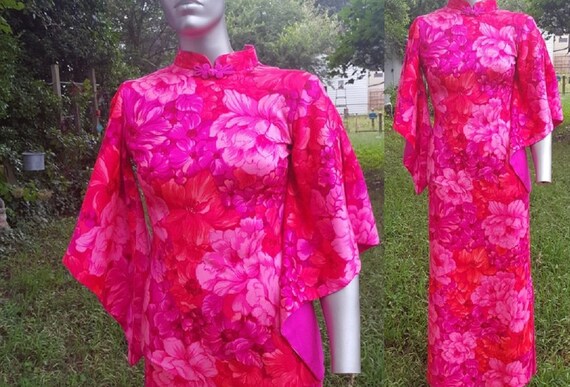 Hawaiian Tropical Maxi Dress Bridesmaid