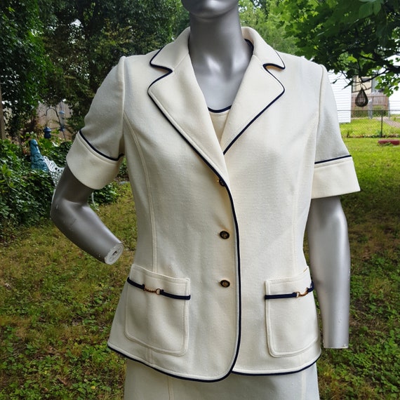 70s Dress And Jacket Set By Butte Knit Vintage Jacke Gem