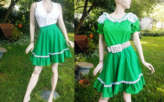 Square Dance, Stage Costume, 70 Costume, Vintage S