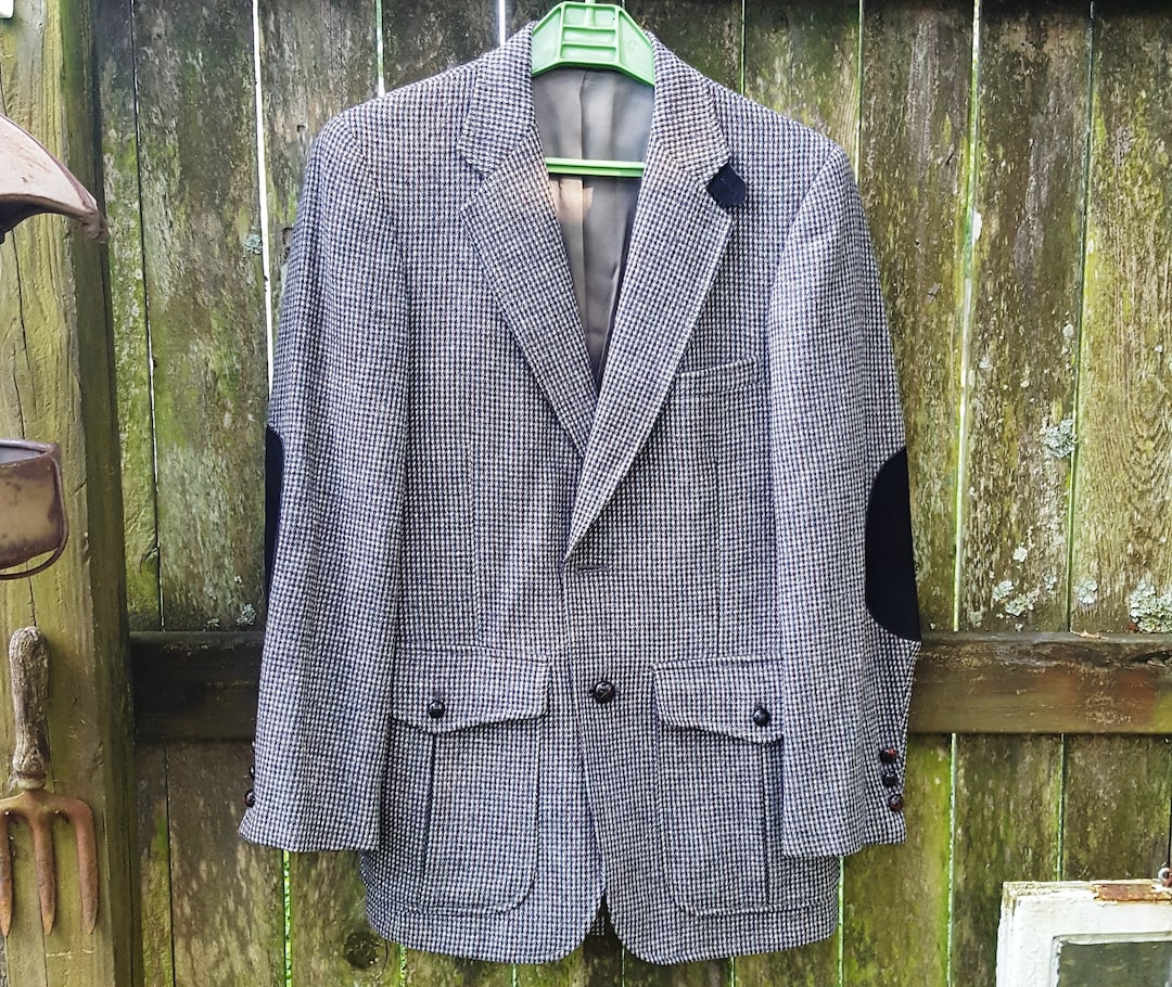 ジャケット・アウター 70s tweed Tailored jacket Vintage remake 70S Usa Harris Tweed Tailored Jacket Vintage Men's #EB ZCB