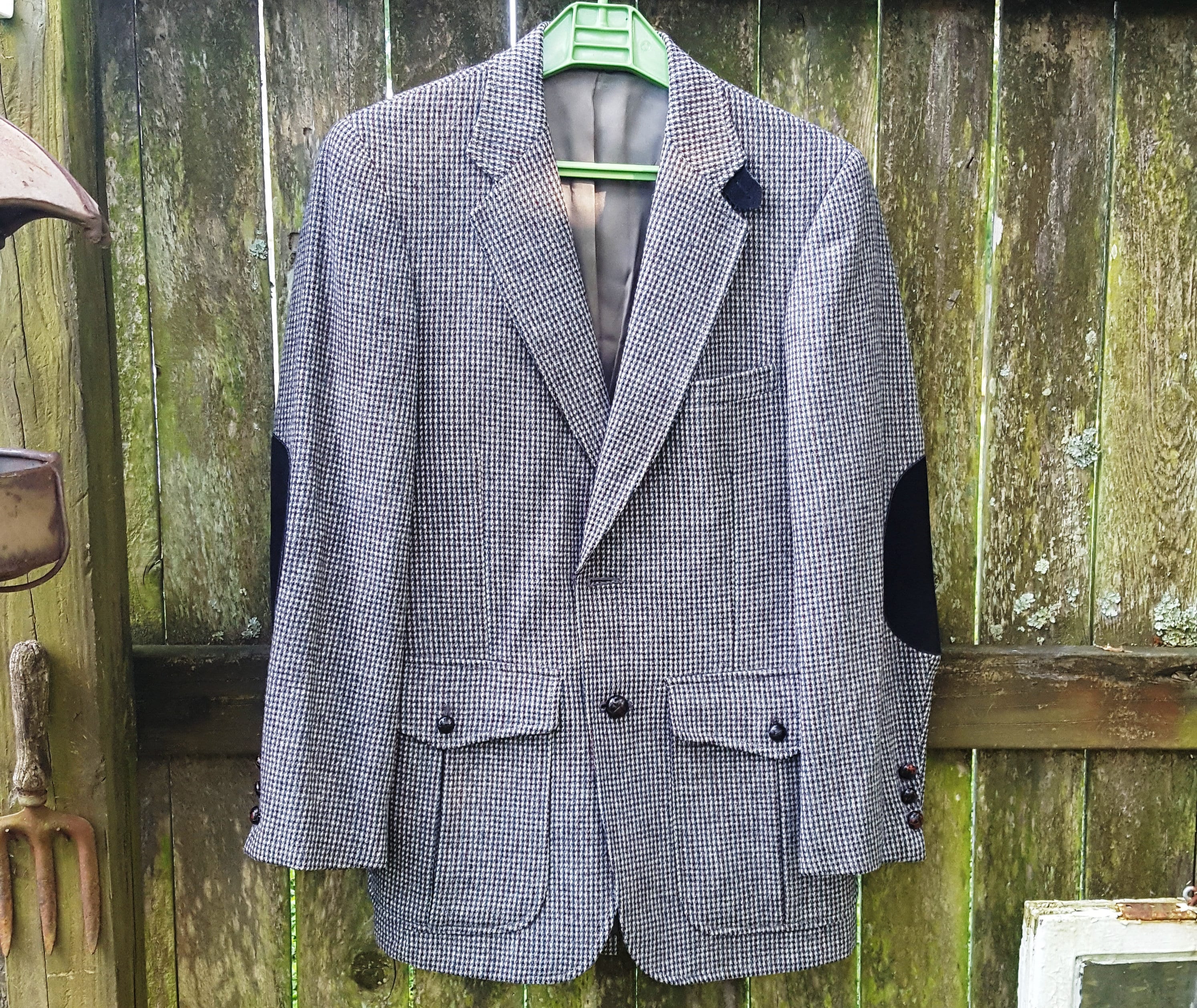 Vintage 70s Dark Academia Tweed Jacket, 70s Lanificio Di