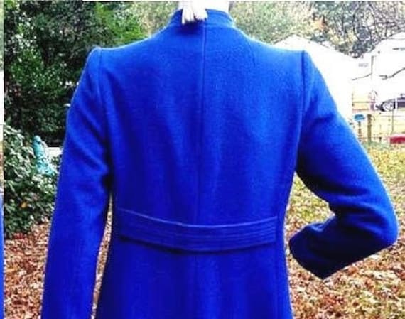 Womens Coat Projections Blue Coat 70s Coat Vintag… - image 9