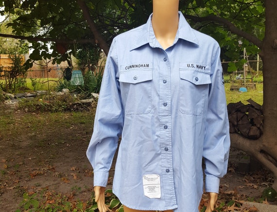 Navy dungaree shirt Outlet