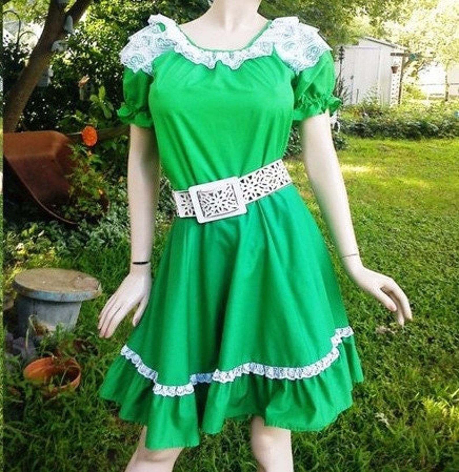 Square Dance Stage Costume 70 Costume Vintage Square Dance Etsy