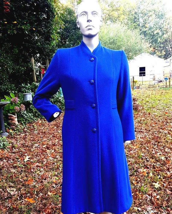 Womens Coat Projections Blue Coat 70s Coat Vintag… - image 3