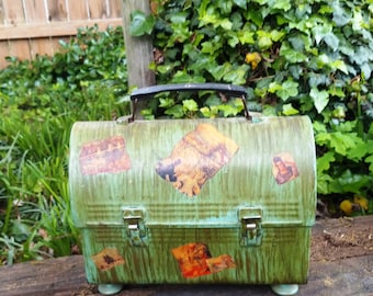 70s Lunch Box Purse, Vintage Purse, Vintage Handbag, Vintage Lunch Box, Aladdin Industries