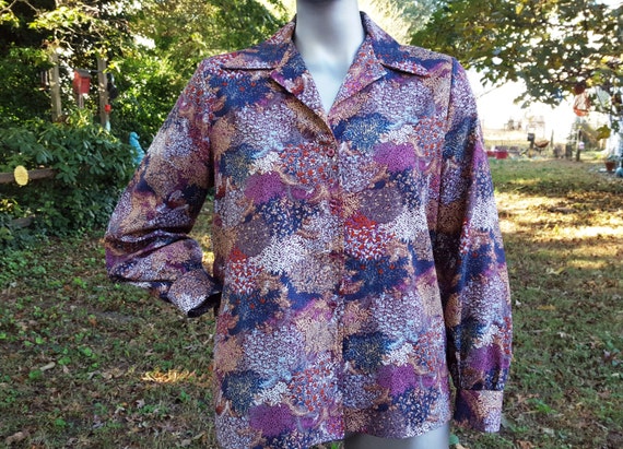 Womens Shirt Vintage Shirt Disco Shirt 70s Shirt … - image 2