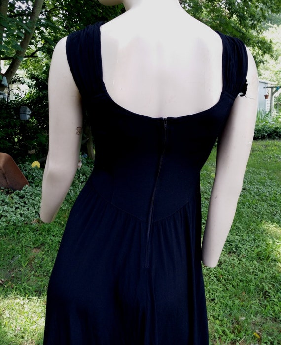 80s Dress Vintage Dress Little Black Dress Weddin… - image 4