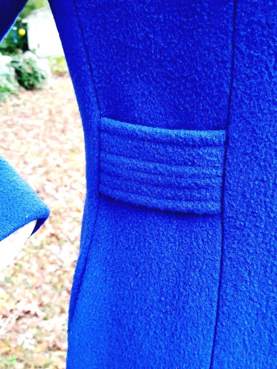 Womens Coat Projections Blue Coat 70s Coat Vintag… - image 6