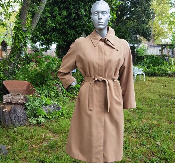 Womens Coat, 70s Trench Coat, Vintage Coat, Rain