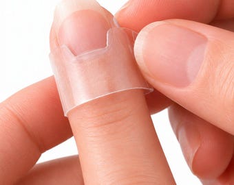 Doorzichtige tape ter voorkoming van huidpulken op vingers en nagriemen bij OCD, dermatillomanie en BFRB's, 3 maten - 60 stuks