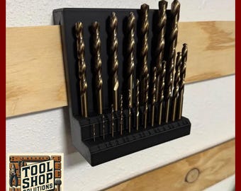 Metric Drill Bit Holder French Cleat – 3D Printed Tool Storage for Workshop & Woodworking  French Cleat Compatible Fits 3/4&quot; French Cleats