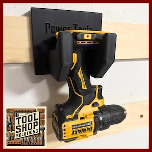 DeWalt Power Tool Holder French Cleat – 3D Printed Tool Storage for Workshop & Woodworking – French Cleat Compatible Fits 3/4&quot; French Cleats