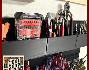 Pliers and Hand Tool Holder French Cleat – 3D Printed Tool Storage for Workshop Woodworking French Cleat Compatible, Fits 3/4&quot; French Cleats