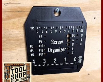 Screw Organizer - Metric & Imperial Bolt Sorter - 3D Printed - Wall Mount - Perfect for organizing clutter in you Shop or Garage