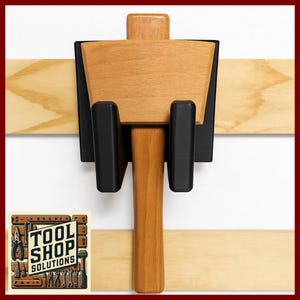 Mallet Holder French Cleat – 3D Printed Tool Organizer for Workshop & Woodworking – 3/4 Inch French Cleat Storage for Garage + Shop
