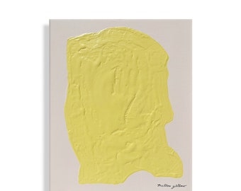 Kompozycja malowana w kolorze łagodnego żółtego