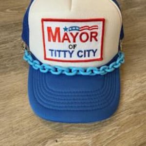 Trucker Hat Chains Chunky Acrylic,Trucker Hat Chains, Hat Chains, Cap Chains, Hat Accessories, Hat Bling, Hat Charms, custom, patches,