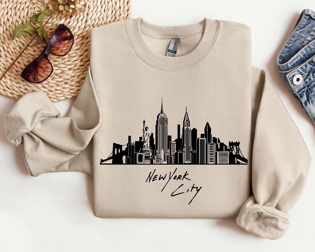 New York City Unisex Logo Shirt and Sweatshirt, New Yorker Outfit
