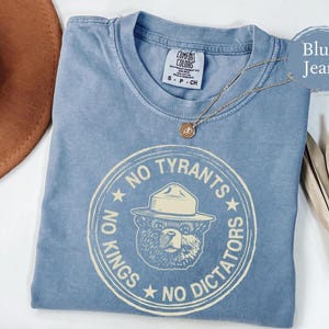Comfort Colors® No Tyrants No Dictators No Kings, Unisex Protest T-Shirt, Unique Logo Print