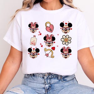 Disney Mickey and Minnie T-Shirt, Cute Disney Outfit, Gift for Couple, Disney Shirt, Matching Tee, Valentines Day Gift
