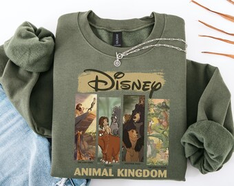 Vintage Disney T-Shirt and Sweatshirt, Retro Animal Kingdom Tee, Disney Characters Vintage Tee, Disney Fan Gift, Disney Trip