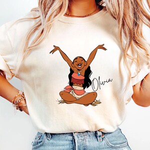 Personalized Moana Shirt & Sweatshirt - Personalized Disney Gift with Name - Moana Character Tee