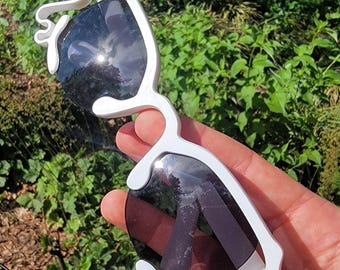 Okulary przeciwsłoneczne z polaryzacją typu II – personalizowane oprawki designerskie drukowane w technologii 3D – wyprodukowane w USA, pasujące do większości soczewek, konstrukcja zawiasów bezśrubowych