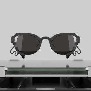 3D Printable Glasses Frames STL - Fits most lenses, Variable Type II, Easy 15-Min Assembly + Instructions  - Customizable PETG glasses