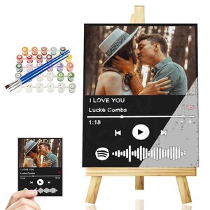 Custom Paint by Numbers for Adults, DIY Canvas Paint by Numbers for Beginners, Make Your Photo, Colorful Set Gift For Family, Friends, Pets