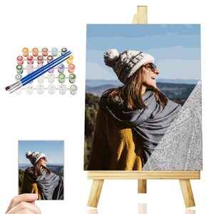 Custom Paint by Numbers Kit for Adults Personalized Paint by Numbers for Beginner, Make Your Own Picture,  for Friends, Pets, Family, Decor