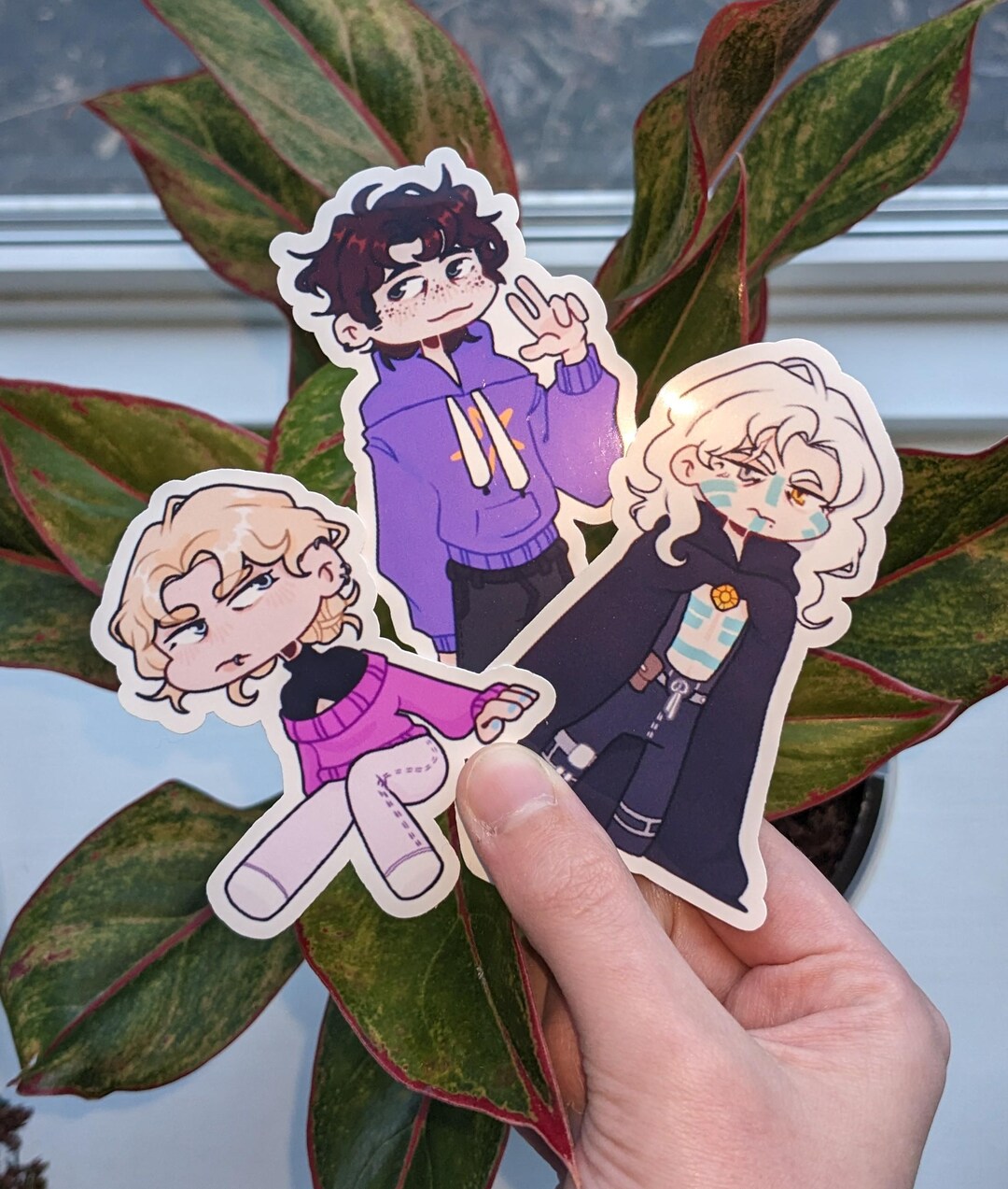 Glossy Character Stickers | Water-resistant Original Character Stickers ...