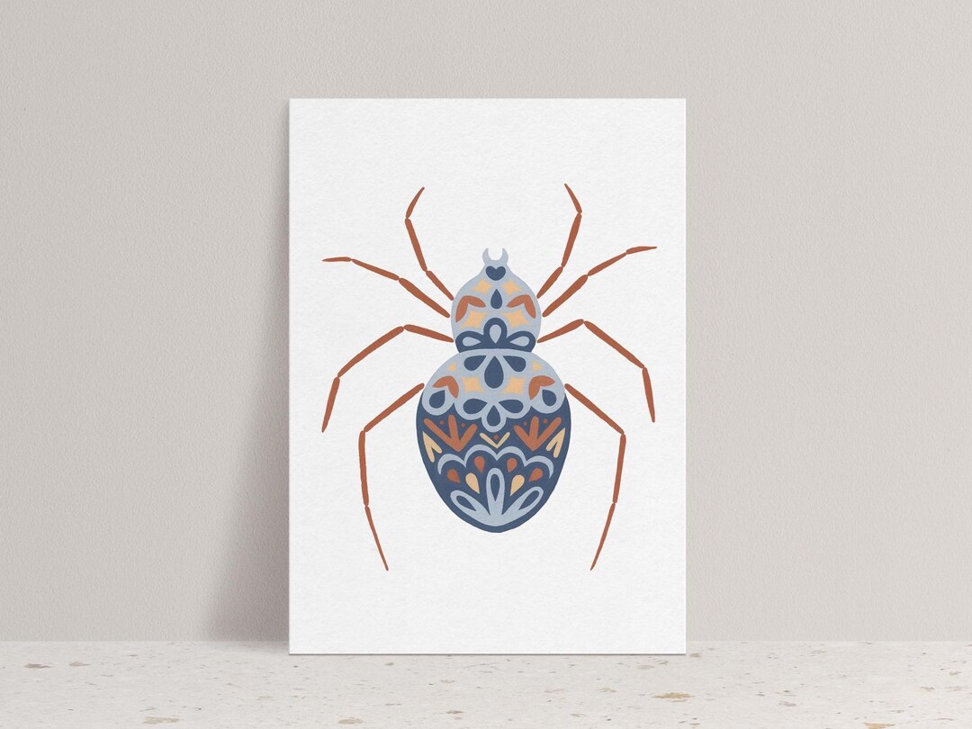 Spider No.1 - Fine Art Print Geometric Patterned Insect, Modern Nature ...