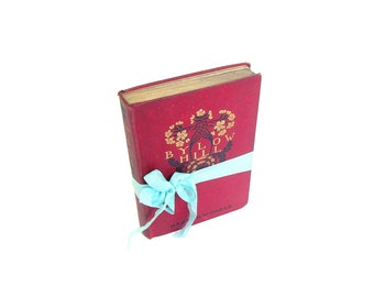 Bylow Hill First Edition: George W. Cable, Red Floral Decorative Book